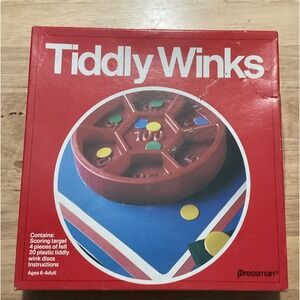 Vintage‎ 1978 Pressman Tiddly Winks, Complete Family Game